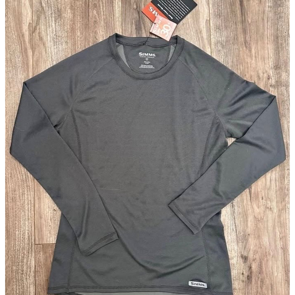 Simms Women’s WaderWick Core Crewneck Iron M UPF 30+ Long Sleeve Fishing NEW